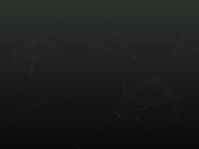 Abstract dark grey-green gradient with a faint, haze-like web of thin connected lines.