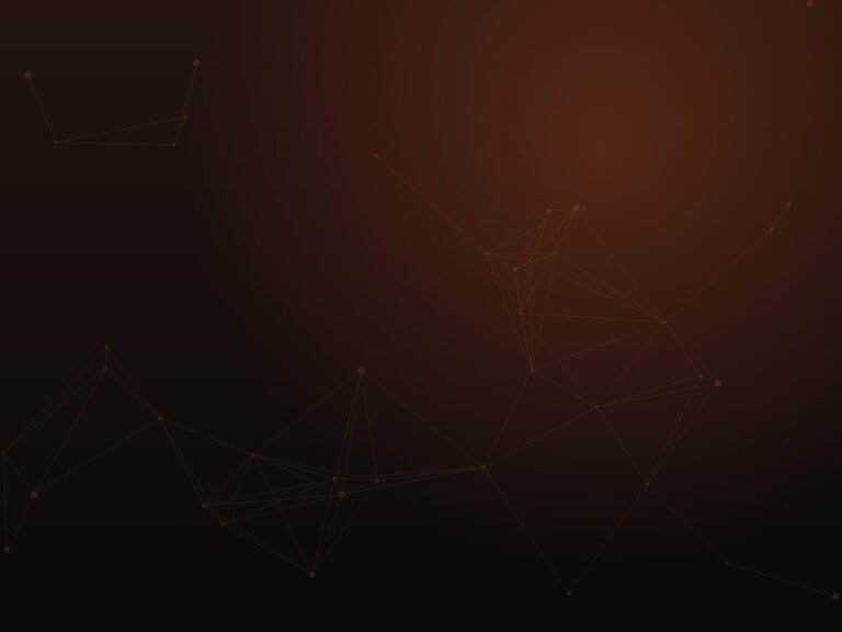 Abstract dark gradient glowing in warm red and amber, overlaid with a faint web of fine connected lines.